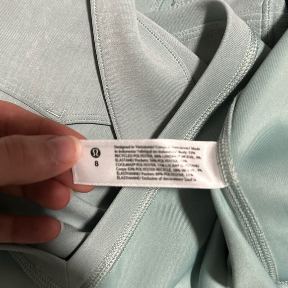 NWOT Lululemon Ease of it All V-Neck Jumpsuit Silver Blue Softstreme - Picture 4 of 4